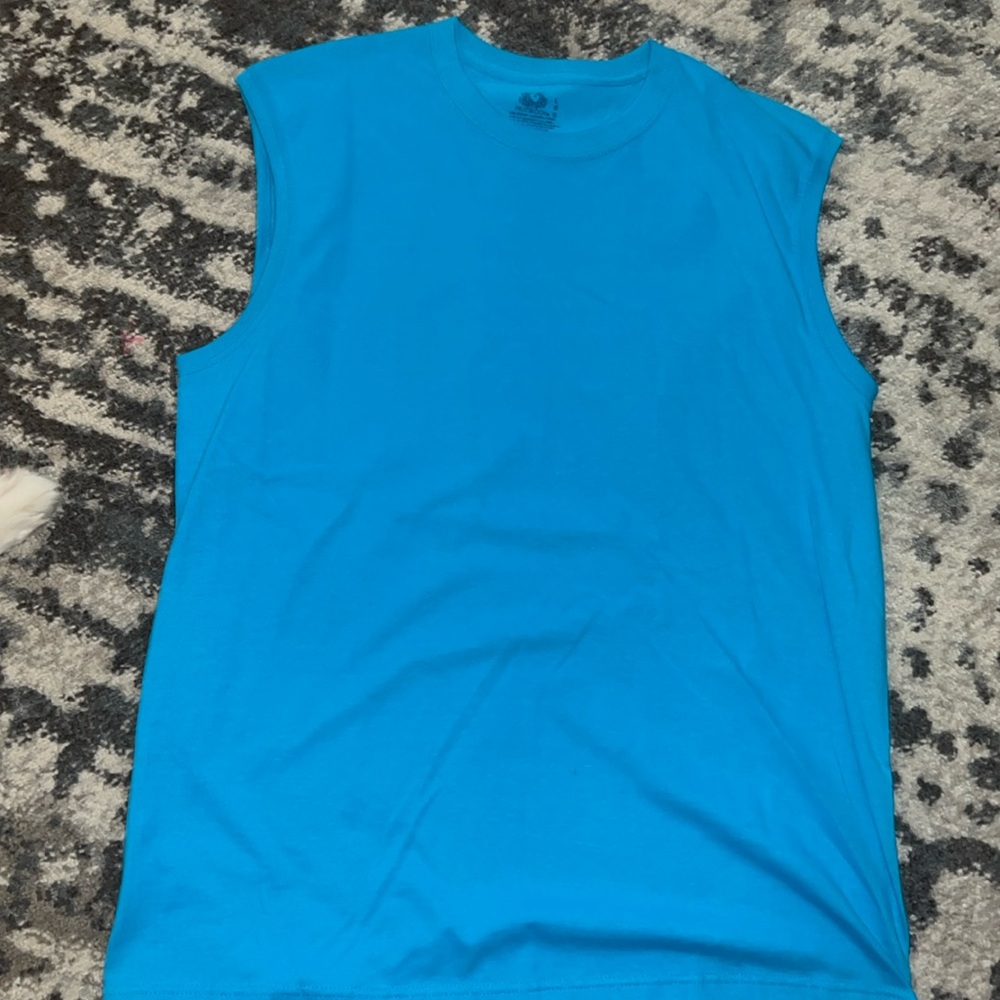 Blue Fruit of the Loom tank top. Great condition, Never worn